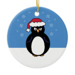 Angry Christmas Penguin Christmas Tree Ornaments