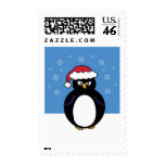 Angry Christmas Penguin postage