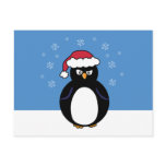 Angry Christmas Penguin Postcard