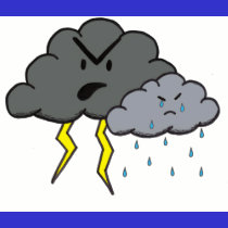 Angry Cloud t-shirts