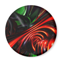Angry Clown Abstract Magnet by alexanderbutler Angry Clown Abstract Magnet