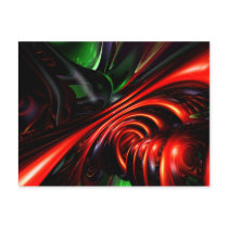 Angry Clown Abstract Postcard by alexanderbutler Angry Clown Abstract Postcard