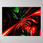 Angry Clown Abstract Poster posters