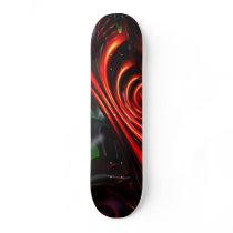Angry Clown Abstract Skateboard by alexanderbutler Angry Clown Abstract Skateboard