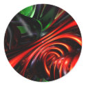 Angry Clown Abstract Sticker