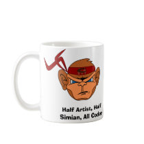 Angry Code Monkey mug by chuckd Angry Code Monkey mug