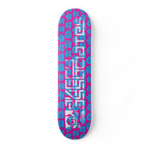 Angry Crew - Magenta & Cyan, large stencil Skate Board Decks