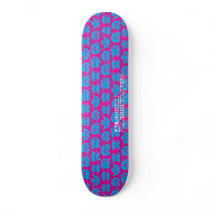 Angry Crew - Magenta / Cyan Skateboard Deck