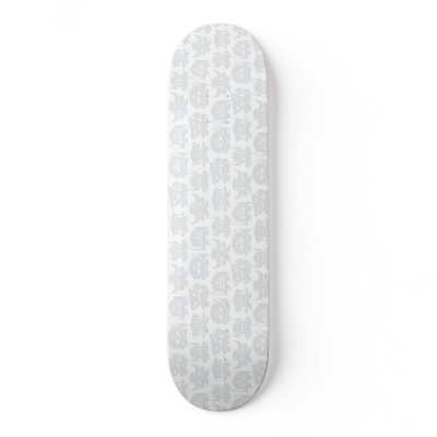 Angry Crew - White no stencil Custom Skateboard by angryassociates