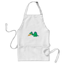 Angry Cute Dragon Aprons