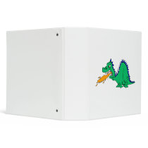 Angry Cute Dragon Vinyl Binders