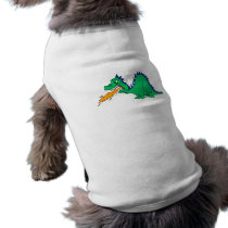 Angry Cute Dragon Doggie T Shirt