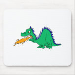 Angry Cute Dragon Mousepad