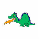 Angry Cute Dragon Cut Out