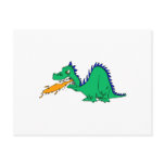 Angry Cute Dragon Post Card