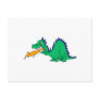 Angry Cute Dragon Post Card