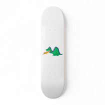Angry Cute Dragon Custom Skateboard