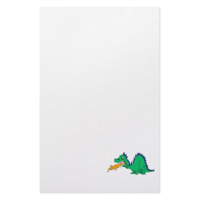 Angry Cute Dragon Custom Stationery by dragons_lair