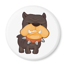 Angry Dog Fridge Magnet