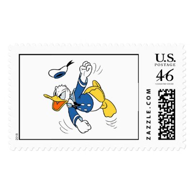 Angry Donald Duck postage
