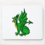 Angry Dragon Green Mouse Pads