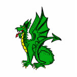 Angry Dragon Green Photo Cut Out