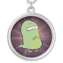angry dragon personalized necklace