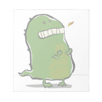 angry dragon memo note pad
