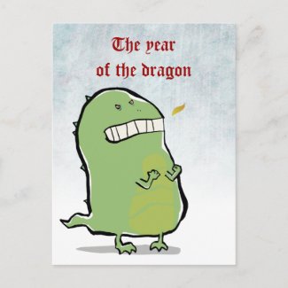 angry dragon zazzle_postcard