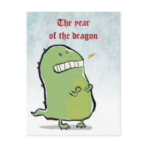 angry dragon postcards