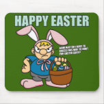 Angry Easter Boy Mousepad