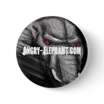 Angry Elephant Button by AngryElephant Angry Elephant Button