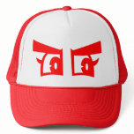 Angry eyes truckers hat