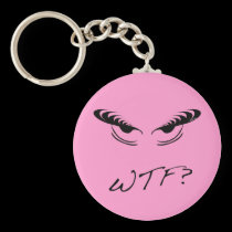 Angry Eyes - WTF? keychains