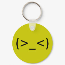Angry Face (Japanese Smiley) keychains