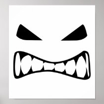 Angry face poster