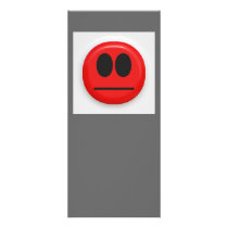 angry face rack card