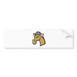 Angry Fierce Cartoon Horse Bumper Stickers