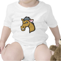 Angry Fierce Cartoon Horse t-shirts