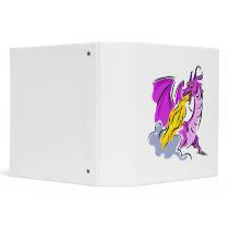 Angry Fire Dragon 3 Ring Binders