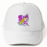 Angry Fire Dragon Trucker Hats