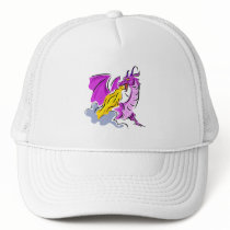 Angry Fire Dragon Trucker Hats