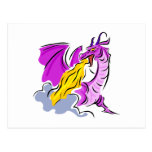 Angry Fire Dragon Postcards