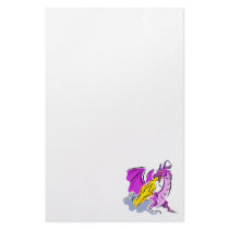 Angry Fire Dragon Personalized Stationery