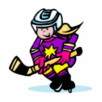 Angry girl player photo cutout