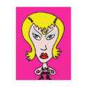Angry Girl postcards