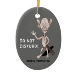 Angry Goblin Door Hanger Ornament