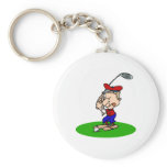 Angry Golfer Key Chain