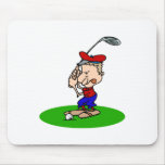 Angry Golfer Mouse Pads