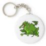 Angry Green Dragon Key Chains